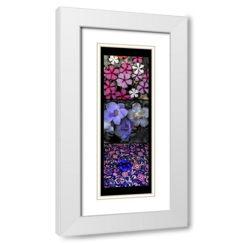 Floral Pond White Modern Wood Framed Art Print with Double Matting by Rauscher, Michel