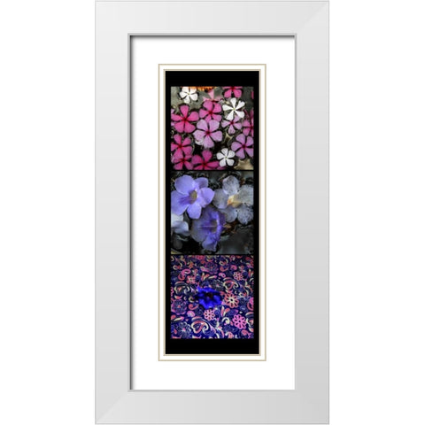 Floral Pond White Modern Wood Framed Art Print with Double Matting by Rauscher, Michel
