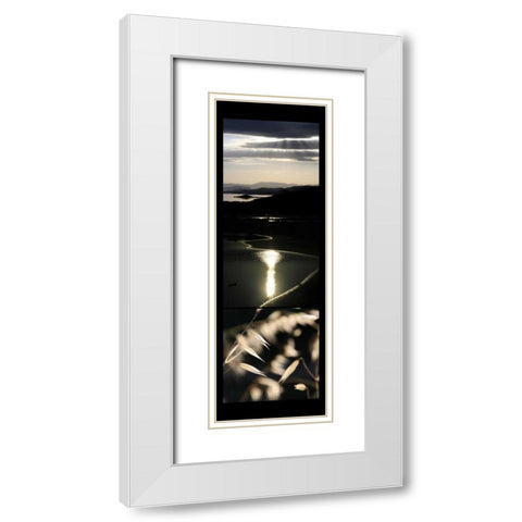 Moon Light Enchantment  White Modern Wood Framed Art Print with Double Matting by Rauscher, Michel