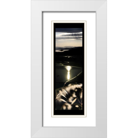 Moon Light Enchantment  White Modern Wood Framed Art Print with Double Matting by Rauscher, Michel