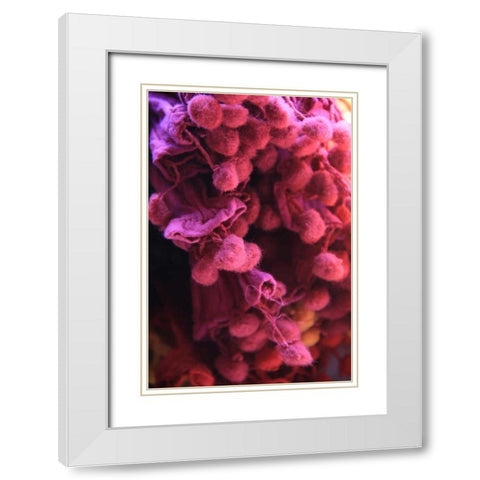 Global Pinks 1 White Modern Wood Framed Art Print with Double Matting by Rauscher, Michel