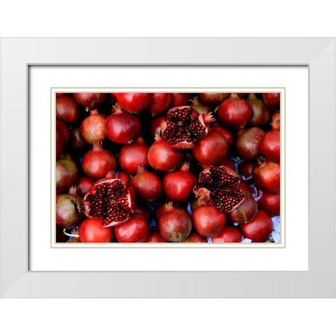 Global Spice 1 White Modern Wood Framed Art Print with Double Matting by Rauscher, Michel