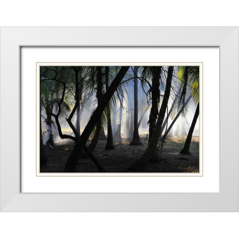 Sunset Enchantment 1 White Modern Wood Framed Art Print with Double Matting by Rauscher, Michel