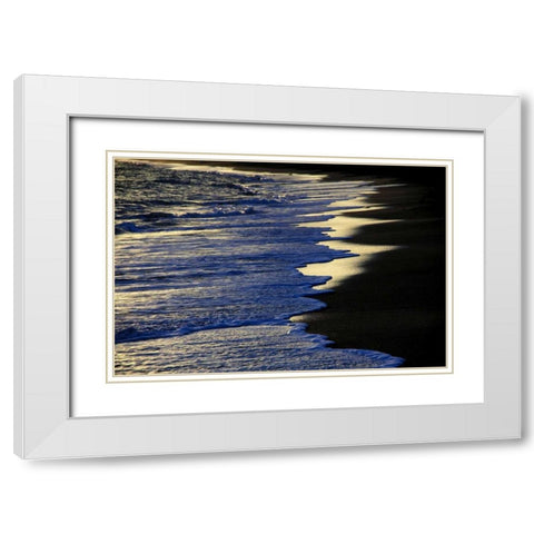 Sunset Enchantment 2 White Modern Wood Framed Art Print with Double Matting by Rauscher, Michel