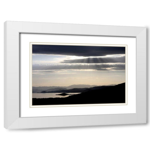 Moonlight Enchantment 1 White Modern Wood Framed Art Print with Double Matting by Rauscher, Michel