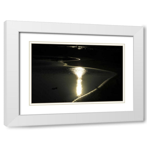 Moonlight Enchantment 2 White Modern Wood Framed Art Print with Double Matting by Rauscher, Michel
