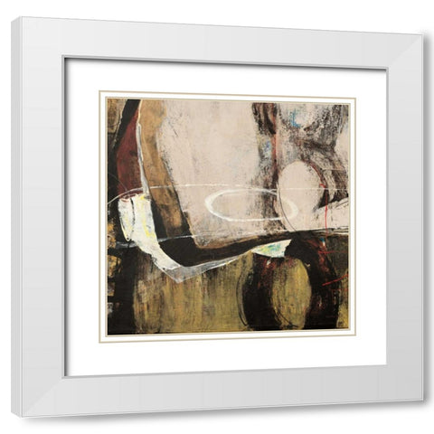 Cadenas XI White Modern Wood Framed Art Print with Double Matting by Villarreal Villarreal, Gabriela