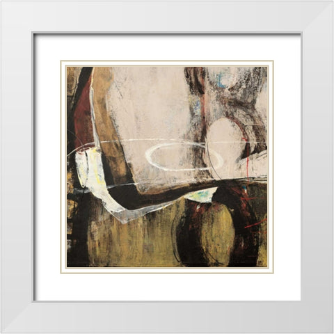 Cadenas XI White Modern Wood Framed Art Print with Double Matting by Villarreal Villarreal, Gabriela