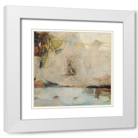 MITOS XVIII A White Modern Wood Framed Art Print with Double Matting by Villarreal Villarreal, Gabriela