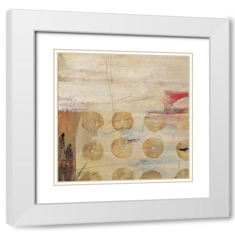 ORBITA 2 White Modern Wood Framed Art Print with Double Matting by Villarreal Villarreal, Gabriela