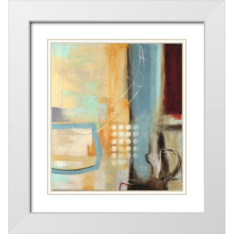Kinetic Movement White Modern Wood Framed Art Print with Double Matting by Villarreal Villarreal, Gabriela