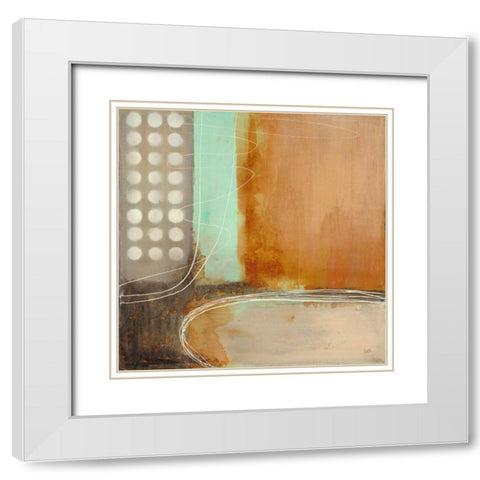 Sheer Happiness White Modern Wood Framed Art Print with Double Matting by Villarreal Villarreal, Gabriela