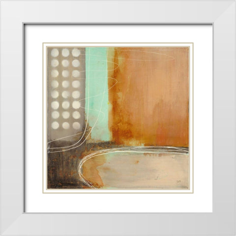 Sheer Happiness White Modern Wood Framed Art Print with Double Matting by Villarreal Villarreal, Gabriela