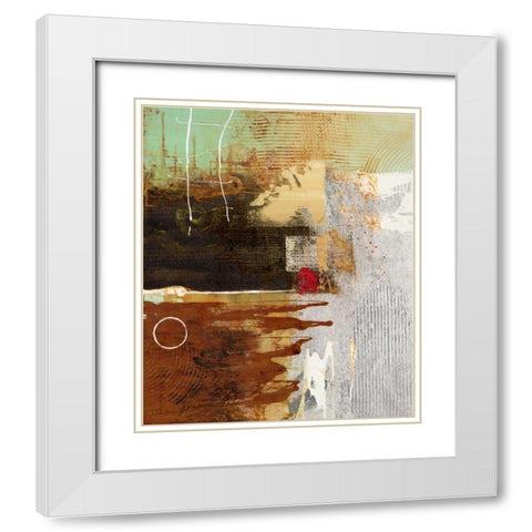 Silver Vision 1 White Modern Wood Framed Art Print with Double Matting by Villarreal Villarreal, Gabriela
