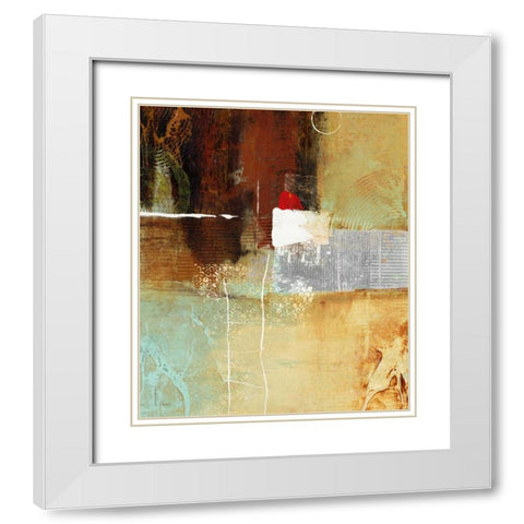 Silver Vision 2 White Modern Wood Framed Art Print with Double Matting by Villarreal Villarreal, Gabriela