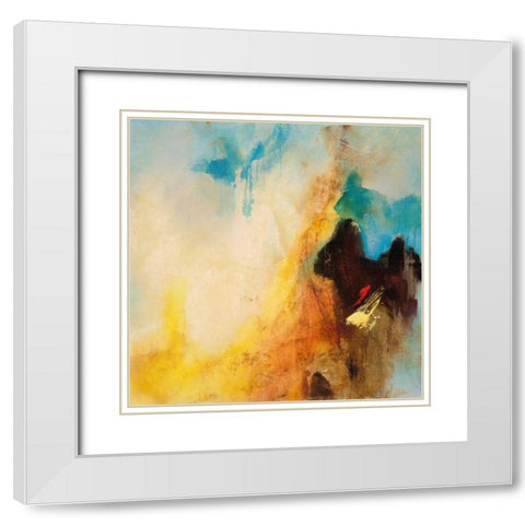 Serena Series 2 White Modern Wood Framed Art Print with Double Matting by Villarreal Villarreal, Gabriela