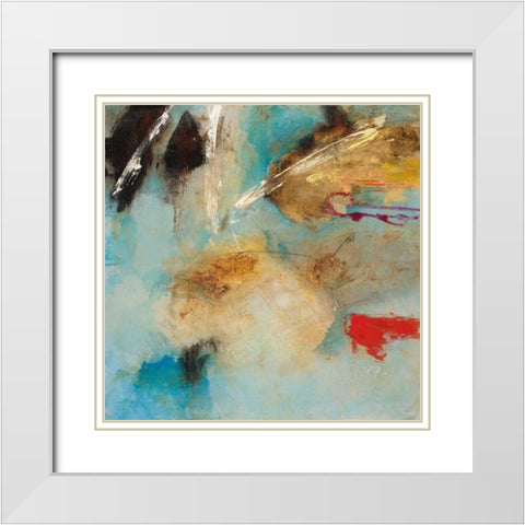 Serena Series 3 White Modern Wood Framed Art Print with Double Matting by Villarreal Villarreal, Gabriela