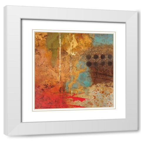 Data 1 White Modern Wood Framed Art Print with Double Matting by Villarreal Villarreal, Gabriela