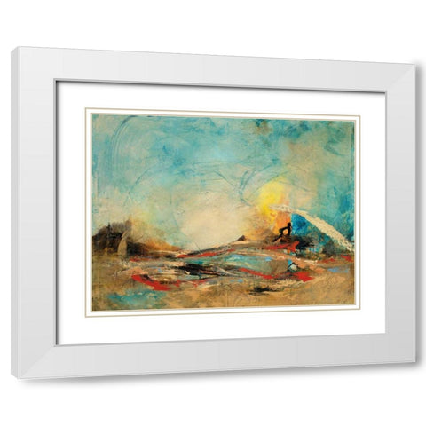 Open Sea White Modern Wood Framed Art Print with Double Matting by Villarreal Villarreal, Gabriela