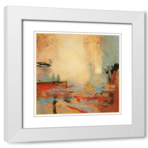 Dusk Story White Modern Wood Framed Art Print with Double Matting by Villarreal Villarreal, Gabriela