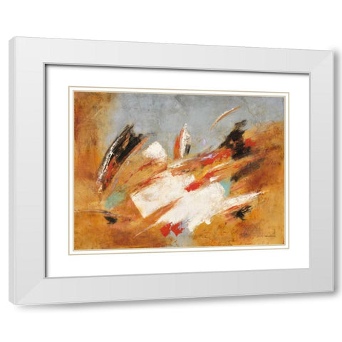 Directions 1 White Modern Wood Framed Art Print with Double Matting by Villarreal Villarreal, Gabriela