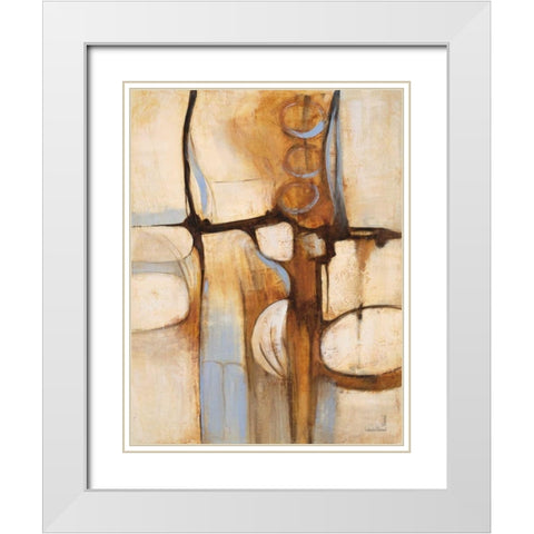 Mid Century 2 White Modern Wood Framed Art Print with Double Matting by Villarreal Villarreal, Gabriela