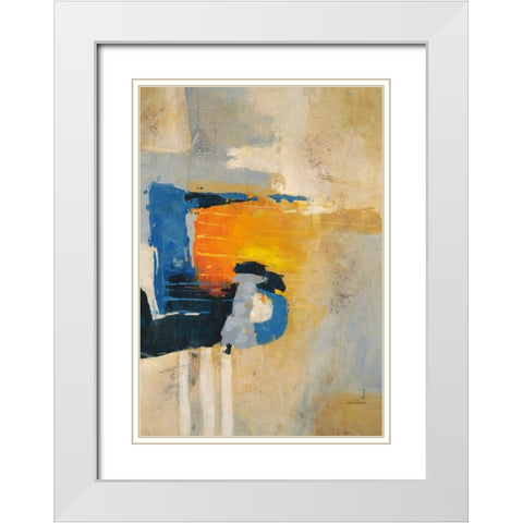 Focused 1 White Modern Wood Framed Art Print with Double Matting by Villarreal Villarreal, Gabriela