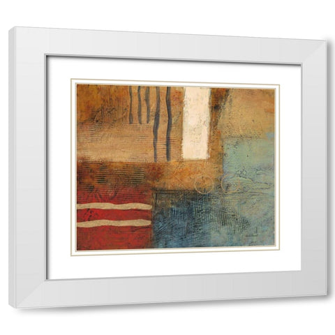 Post Mark 1 White Modern Wood Framed Art Print with Double Matting by Villarreal Villarreal, Gabriela