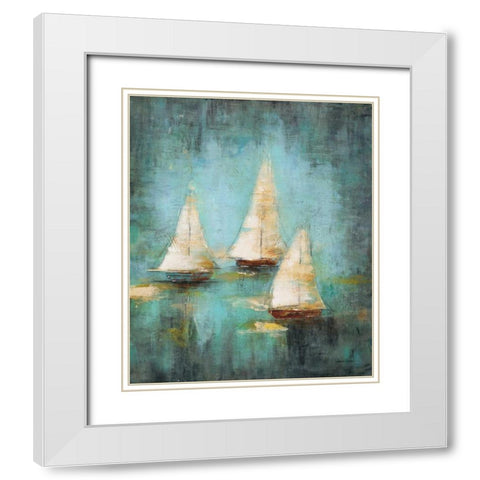 Sail Away 2 White Modern Wood Framed Art Print with Double Matting by Villarreal