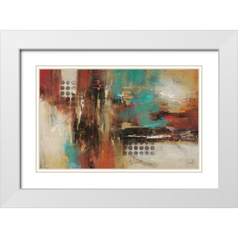 World Knowledge White Modern Wood Framed Art Print with Double Matting by Villarreal Villarreal, Gabriela
