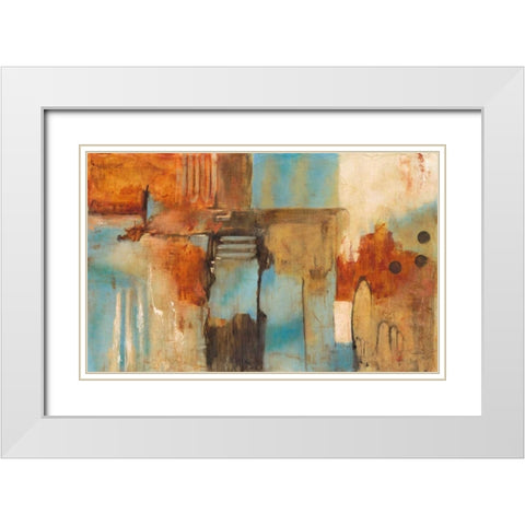 Desert White Modern Wood Framed Art Print with Double Matting by Villarreal Villarreal, Gabriela
