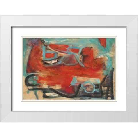 Inspiracion White Modern Wood Framed Art Print with Double Matting by Villarreal Villarreal, Gabriela