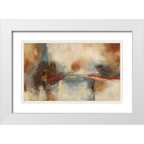 Centre Point White Modern Wood Framed Art Print with Double Matting by Villarreal Villarreal, Gabriela