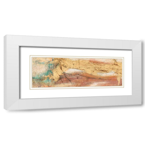 Land, Water, Sky Panel 1 White Modern Wood Framed Art Print with Double Matting by Villarreal Villarreal, Gabriela