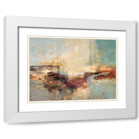 Stratum 2 White Modern Wood Framed Art Print with Double Matting by Villarreal Villarreal, Gabriela