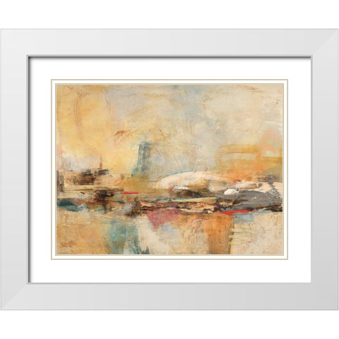Air and Water 1 White Modern Wood Framed Art Print with Double Matting by Villarreal Villarreal, Gabriela