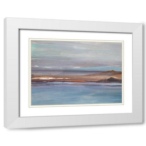 Sea to Sky 1 White Modern Wood Framed Art Print with Double Matting by Gold, Lora
