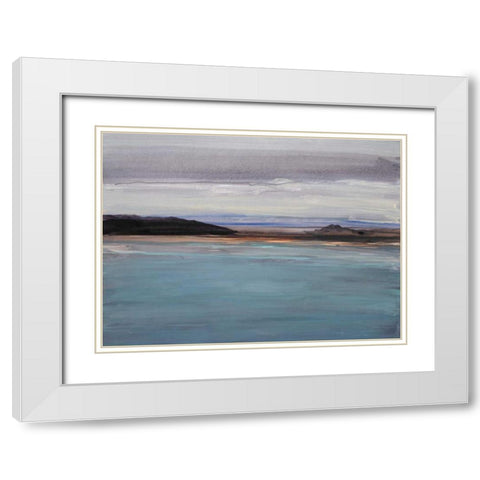 Sea to Sky 2 White Modern Wood Framed Art Print with Double Matting by Gold, Lora