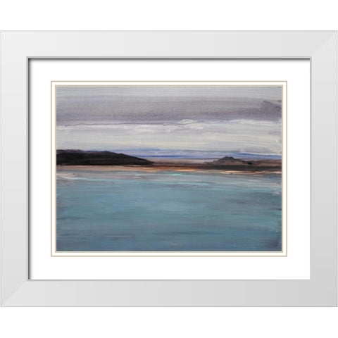 Sea to Sky 2 White Modern Wood Framed Art Print with Double Matting by Gold, Lora