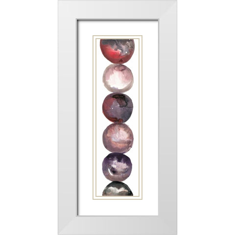 Circular Waters 2 White Modern Wood Framed Art Print with Double Matting by Gold, Lora