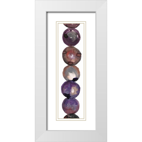 Circular Waters 1 White Modern Wood Framed Art Print with Double Matting by Gold, Lora