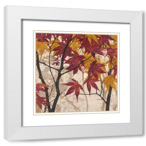 Maple Story 1 White Modern Wood Framed Art Print with Double Matting by Pluch, Melissa
