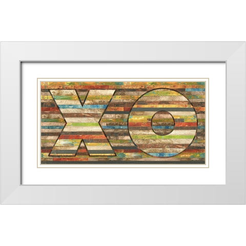 Hugs and Kisses White Modern Wood Framed Art Print with Double Matting by Pluch, Melissa