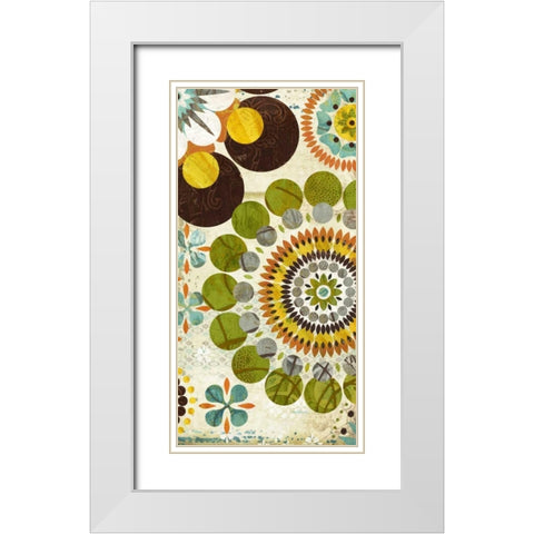Pop Pattern 2 White Modern Wood Framed Art Print with Double Matting by Pluch, Melissa