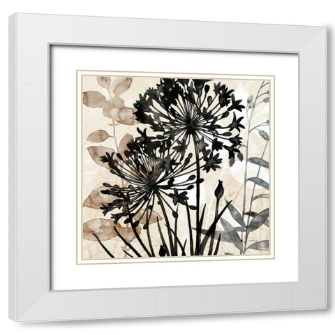 Natural Botanical 2 White Modern Wood Framed Art Print with Double Matting by Pluch, Melissa