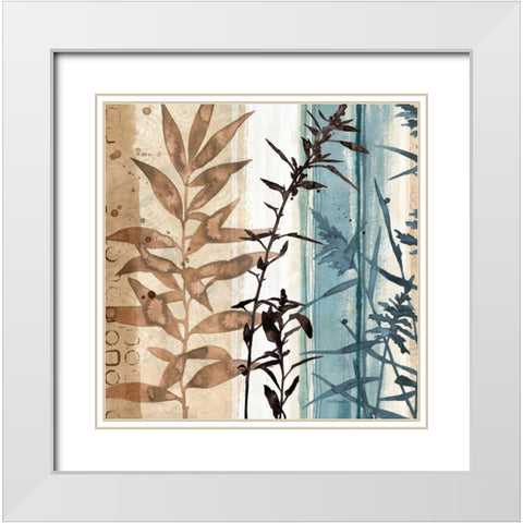 Watermark Branches White Modern Wood Framed Art Print with Double Matting by Pluch, Melissa