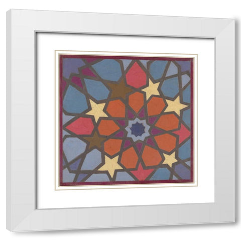 Global Star White Modern Wood Framed Art Print with Double Matting by Smith, Hope