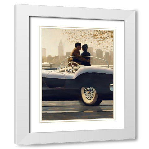 Urban Getaway White Modern Wood Framed Art Print with Double Matting by Sullivan, Myles