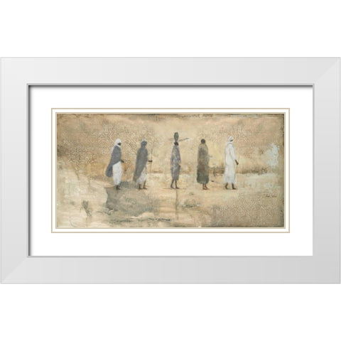 Desert Miraj  White Modern Wood Framed Art Print with Double Matting by Sullivan, Myles