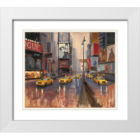 Urban Lady White Modern Wood Framed Art Print with Double Matting by Sullivan, Myles